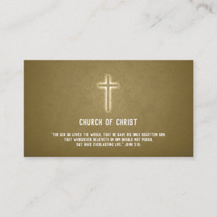 John 3:16 - Religious Cross Business Card