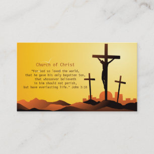 John 3:16 - Religious Cross Business Card