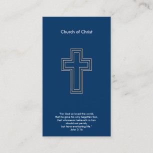 John 3:16 - Religious Cross Business Card