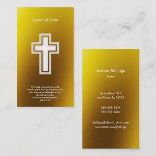 John 3:16 Religious Cross Business Card