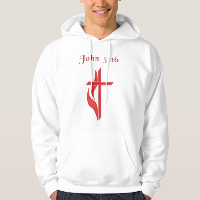 John 3:16 scripture hoodie (Front)