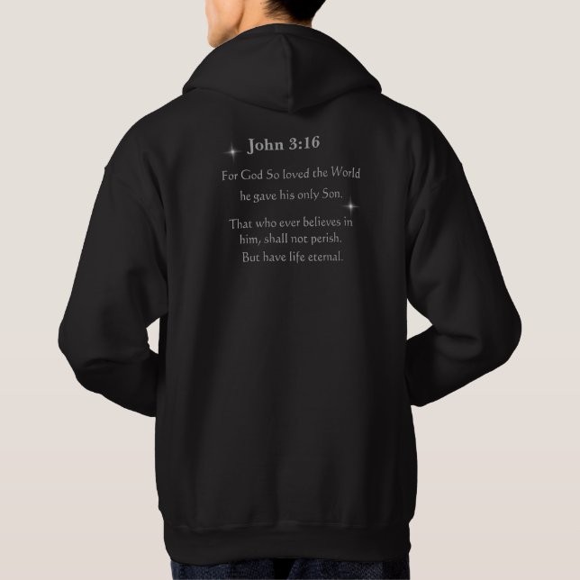 John 3:16 scripture hoodie (Back)