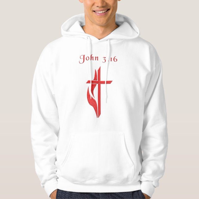 John 3:16 scripture hoodie (Front)