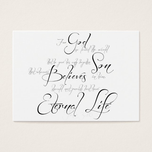 John 3:16 sharing Card (Front)