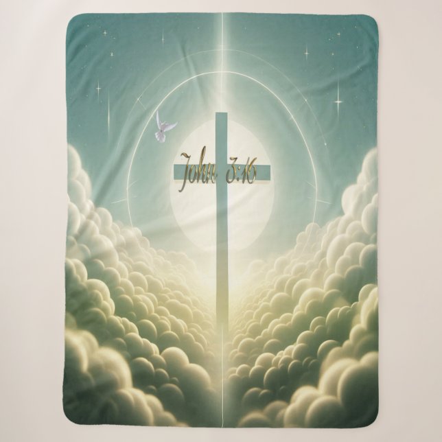 John 3:16 sherpa blanket (Front)