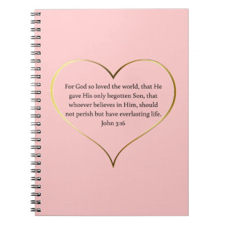 John 3:16 Spiral Notebook