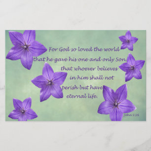 John 3:16 stationery