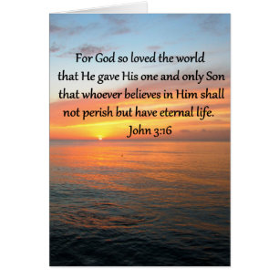 JOHN 3:16 SUNRISE OVER THE OCEAN PHOTO