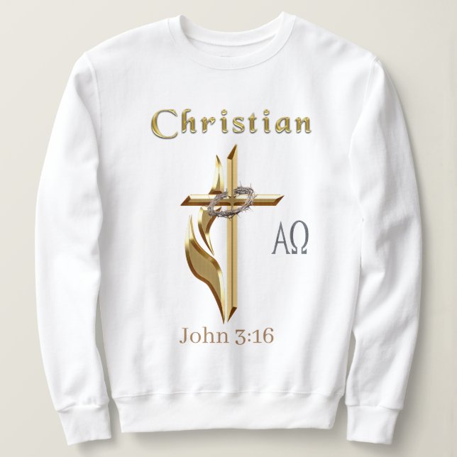John 3:16 sweatshirt (Design Front)