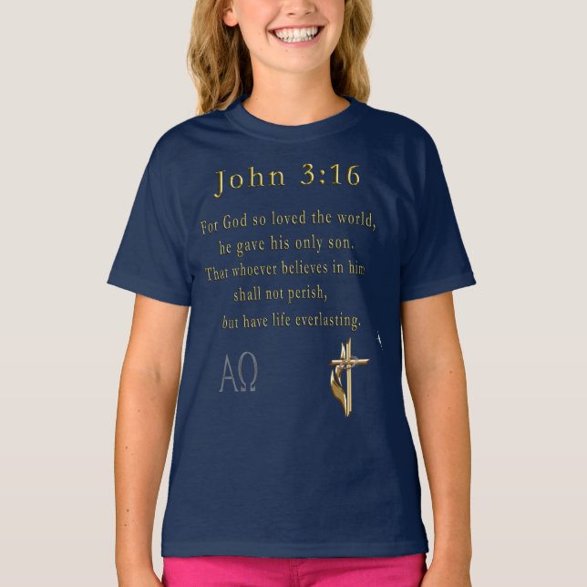 John 3:16 T-Shirt (Front)
