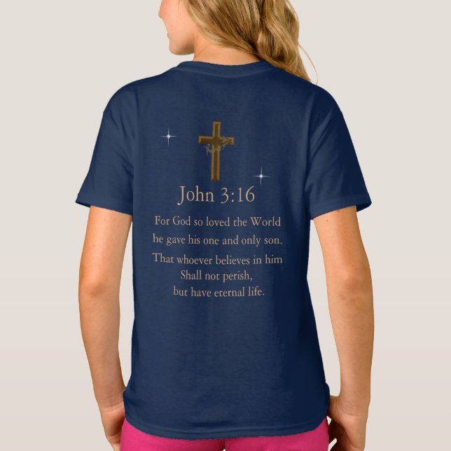 John 3:16 T-Shirt (Back)