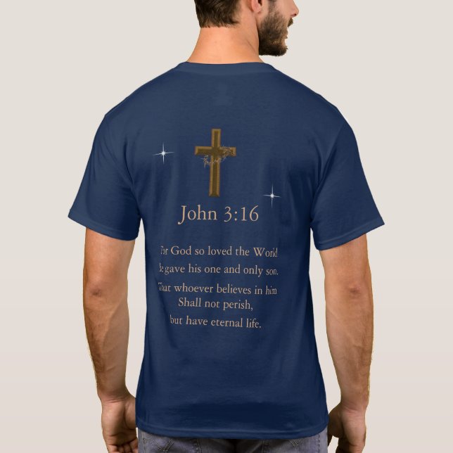 John 3:16 T-Shirt (Back)