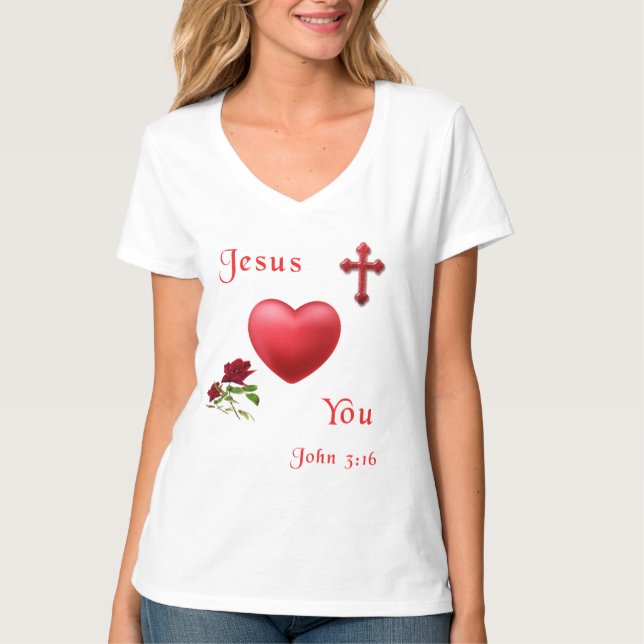 John 3:16 T-Shirt (Front)