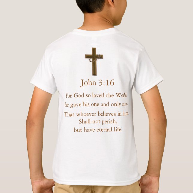 John 3:16 T-Shirt (Back)