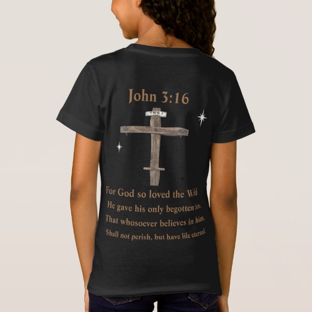 John 3:16 T-Shirt (Back)