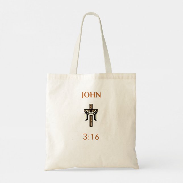 John 3:16 Tote Bag (Back)