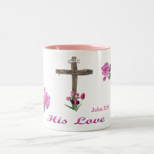  john 3:16 Two-Tone coffee mug