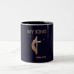 John 3:16 Two-Tone coffee mug