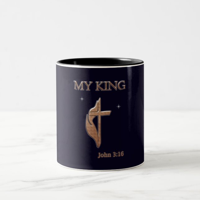 John 3:16 Two-Tone coffee mug (Center)