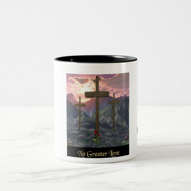 John 3:16 Two-Tone coffee mug (Center)