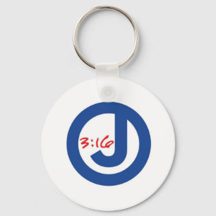 John 3:16 (Unique Logo) Key Ring