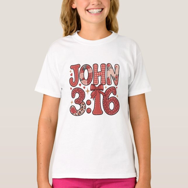 John 3:16 Valentine tee (Front)