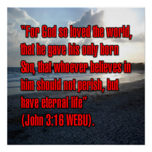 John 3:16 WEBU Poster