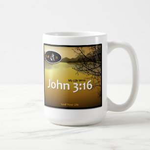John 3:16 - White-4 Coffee Mugs