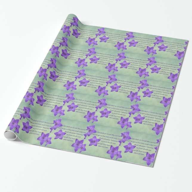 John 3:16 wrapping paper (Unrolled)