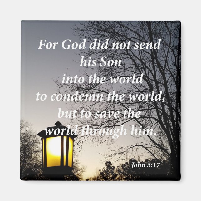 John 3:17 magnet (Front)
