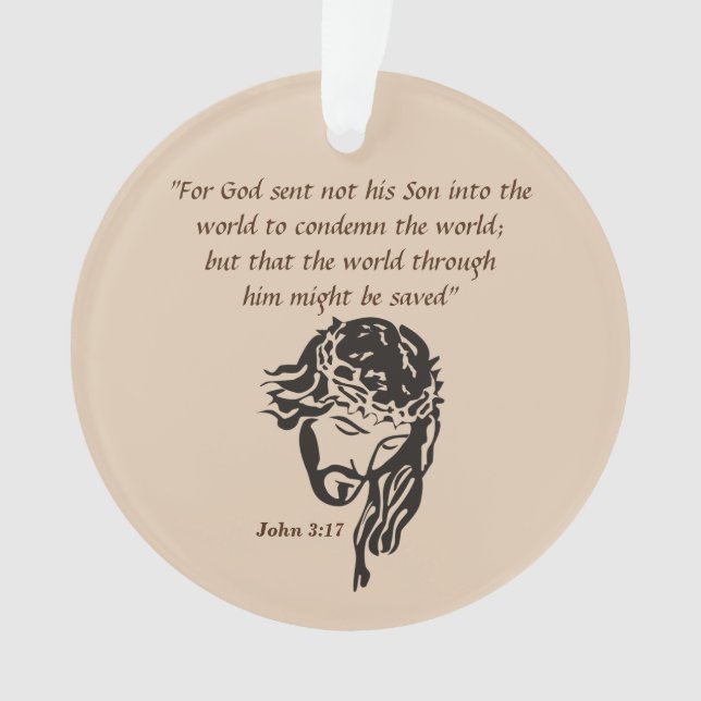 John 3:17 ornament (Front)