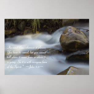 John 3:8 Poster
