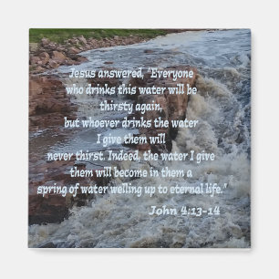 John 4:13-14 magnet