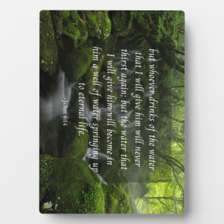John 4:14 living water plaque