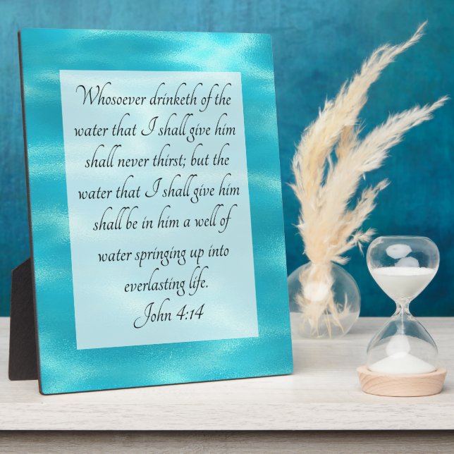 John 4:14  plaque (Side)