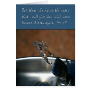 John 4:14  Those who drink the water that  I give