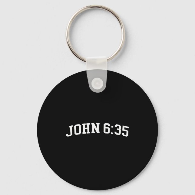 John 6 35  key ring (Front)