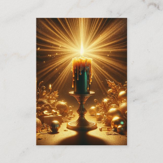 John 8:12 KJV Cards - Candle - Light of the World (Front)