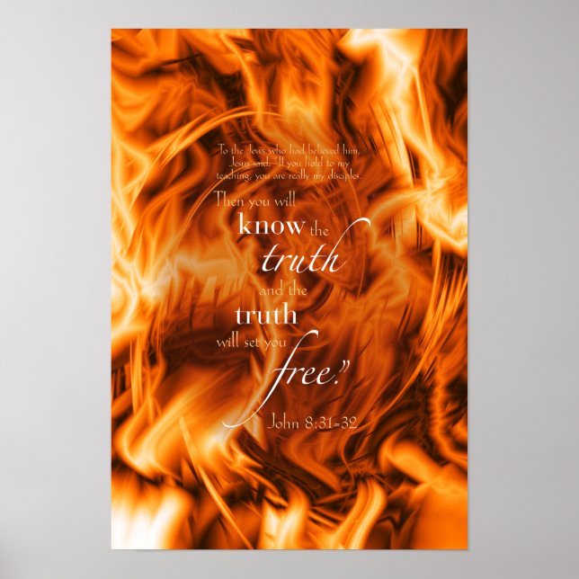 John 8:31-32 poster (Front)