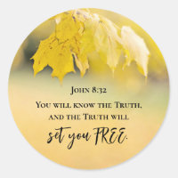 John 8:32 The Truth will set you FREE Bible Verse