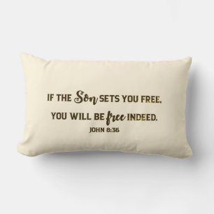 John 8:36 lumbar cushion
