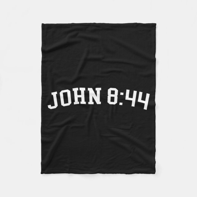 John 8_44  fleece blanket (Front)