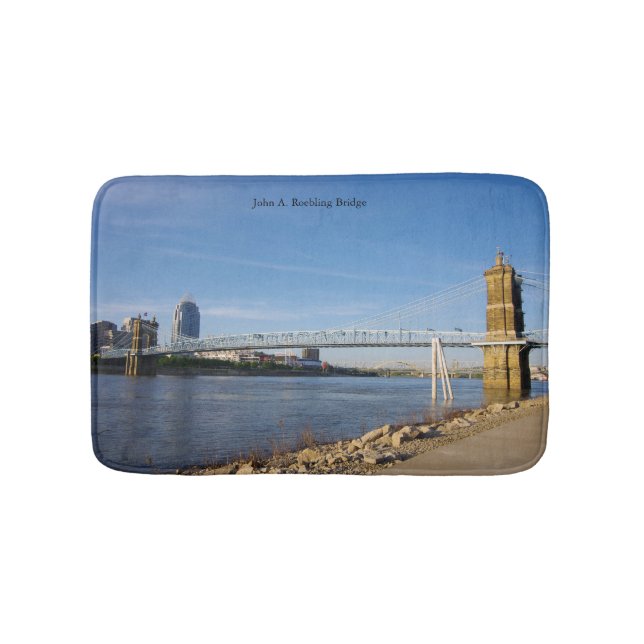 John A. Roebling Bridge bathmat (Front)