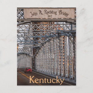 John A. Roebling Suspension Bridge Kentucky USA Postcard