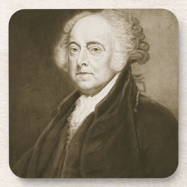 John Adams, 2nd President of the United States of Coaster (Front)