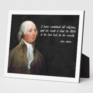 John Adams Bible Plaque