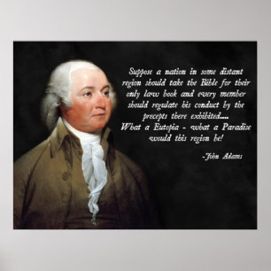 John Adams Bible Quote Poster