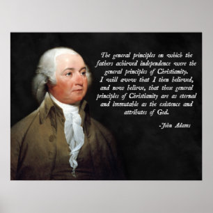 John Adams Christianity Poster