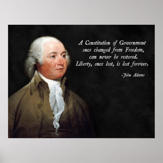 John Adams Constitution Poster (Front)