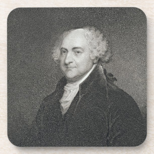 John Adams, engraved by James Barton Longacre (179 Coaster
